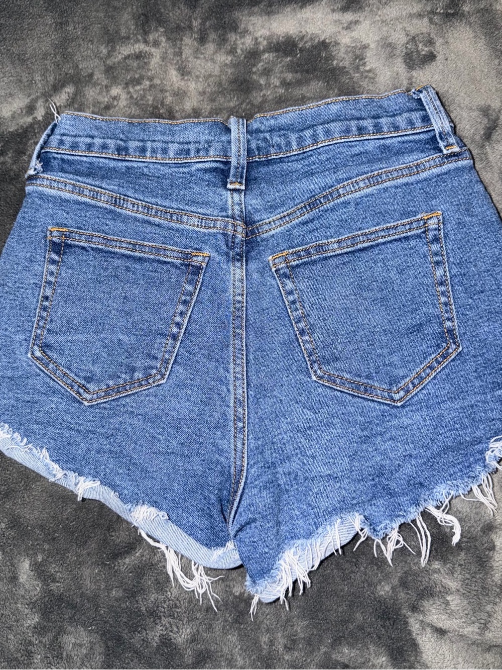 High Waisted Denim Shorts - Picture 3 of 6